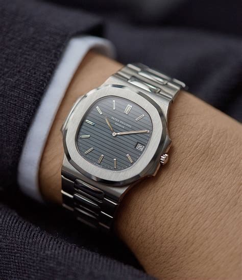 patek philippe nautilus on wrist|patek philippe nautilus original price.